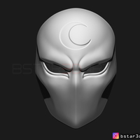 Moon Knight Mask - Marvel Comic helmet 3D print model - Thumbnail 14