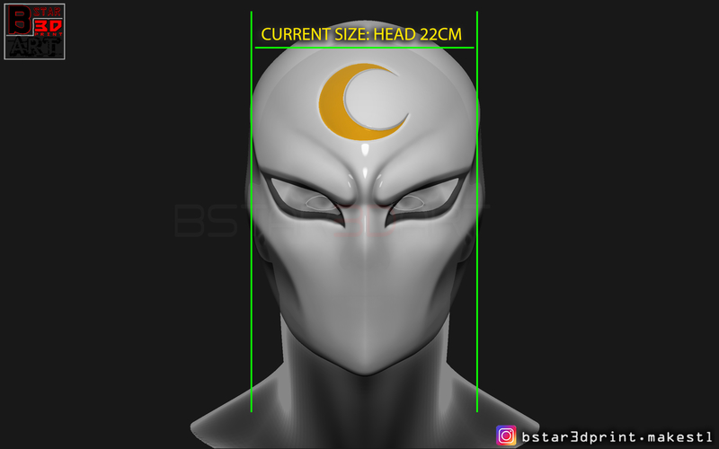 Moon Knight Mask - Marvel Comic helmet 3D print model 3D Print 266175