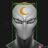 Moon Knight Mask - Marvel Comic helmet 3D print model - Thumbnail 17