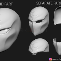 Moon Knight Mask - Marvel Comic helmet 3D print model - Thumbnail 19