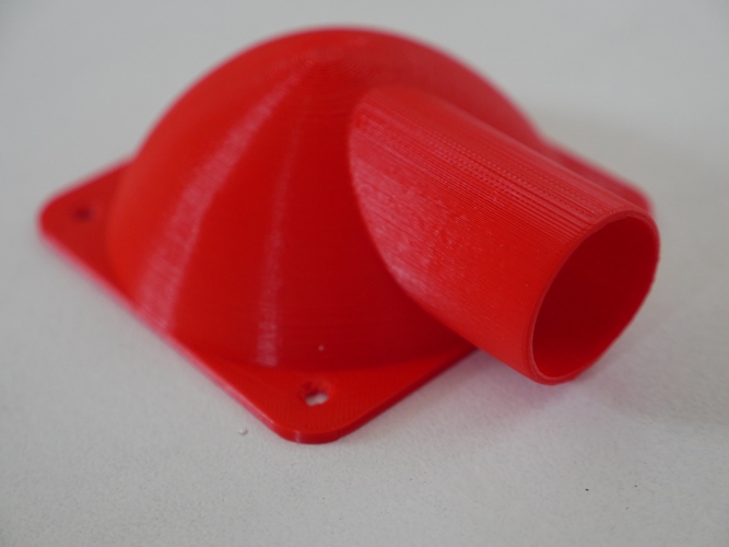Adapter 80mm Fan to 40mm pipe 3D Print 266182