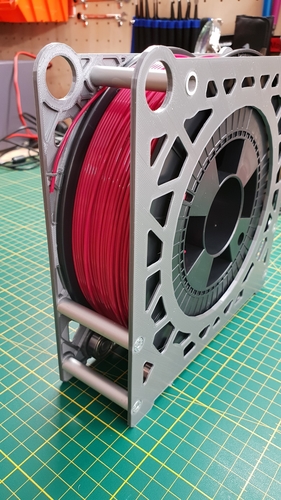 6 Spool Filament Dry Box Storage System with Bowden Tubes 3D Print 266253