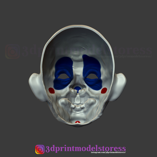 Henchmen Dark Knight Clown Joker Mask Costume Helmet 3D Print 266306