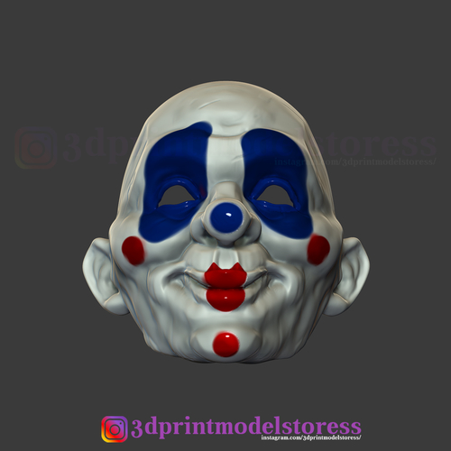 Henchmen Dark Knight Clown Joker Mask Costume Helmet 3D Print 266307