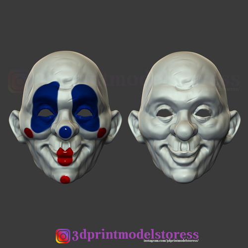 Henchmen Dark Knight Clown Joker Mask Costume Helmet 3D Print 266308