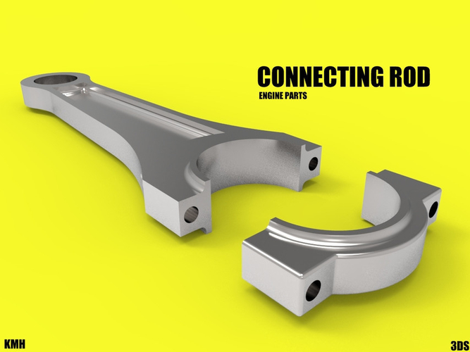 connecting rod | Car Engine Component 3D Print 266339