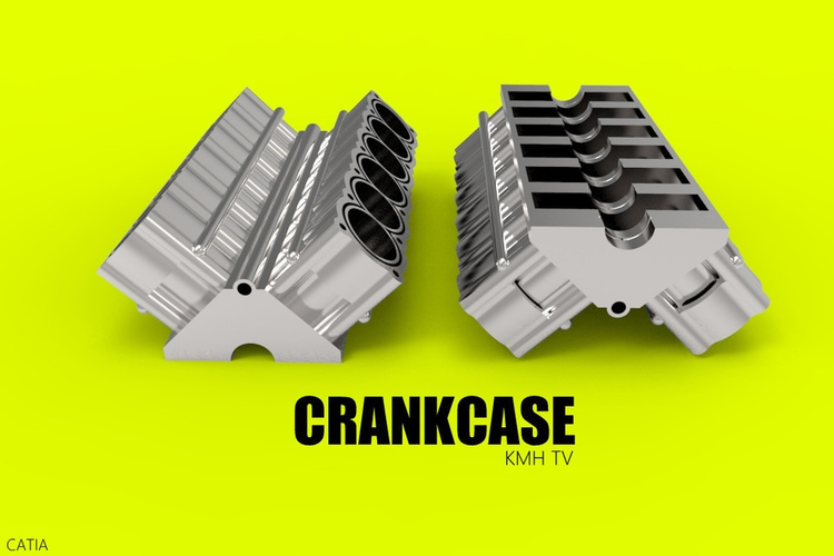 Crankcase | Car Engine Component 3D Print 266340