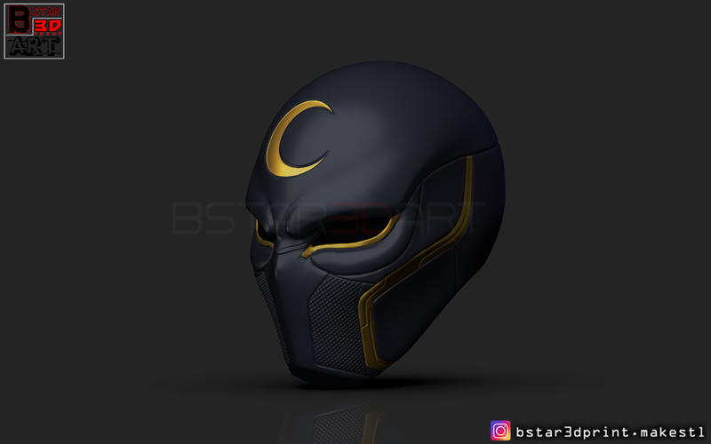 The Moon Knight Helmet - Marvel Mask High quality 3D print model 3D Print 266342