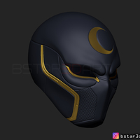 The Moon Knight Helmet - Marvel Mask High quality 3D print model - Thumbnail 9