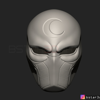 The Moon Knight Helmet - Marvel Mask High quality 3D print model - Thumbnail 16