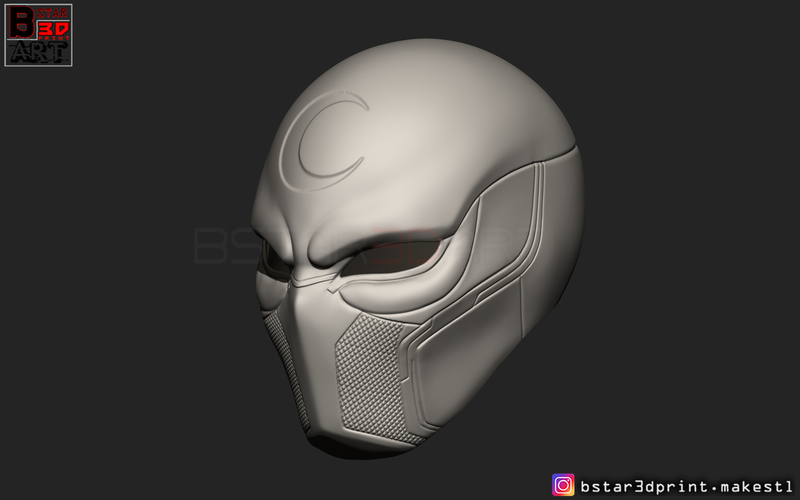 The Moon Knight Helmet - Marvel Mask High quality 3D print model 3D Print 266357