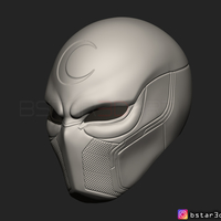 The Moon Knight Helmet - Marvel Mask High quality 3D print model - Thumbnail 17