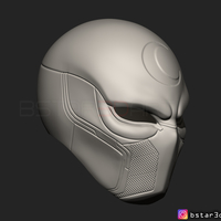 The Moon Knight Helmet - Marvel Mask High quality 3D print model - Thumbnail 20
