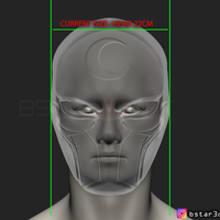 The Moon Knight Helmet - Marvel Mask High quality 3D print model - Thumbnail 21