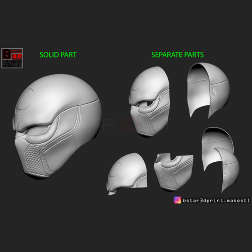 The Moon Knight Helmet - Marvel Mask High quality 3D print model 3D Print 266364