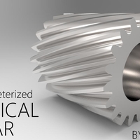 Small helical gear 3D Printing 266377