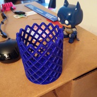 Small Pencil Holder - Oval 3D Printing 26641
