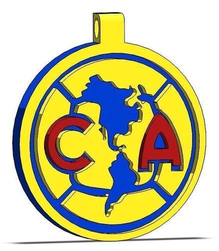Escudo Equipo de Futbol "El America" 3D Print 266423