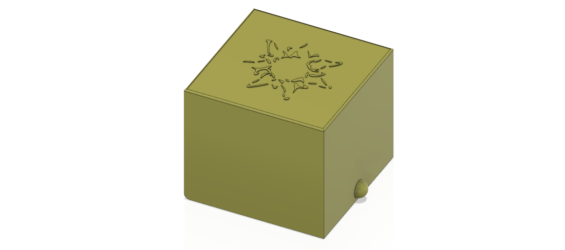3D Printed Gift Jewelry Box small secret box 3D print