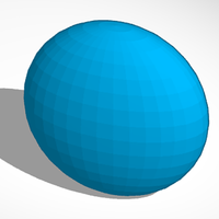 Small squished ball (made on Autodesk® Tinkercad ™️) 3D Printing 266493
