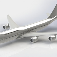 Small boeing 747 8I 3D Printing 266655