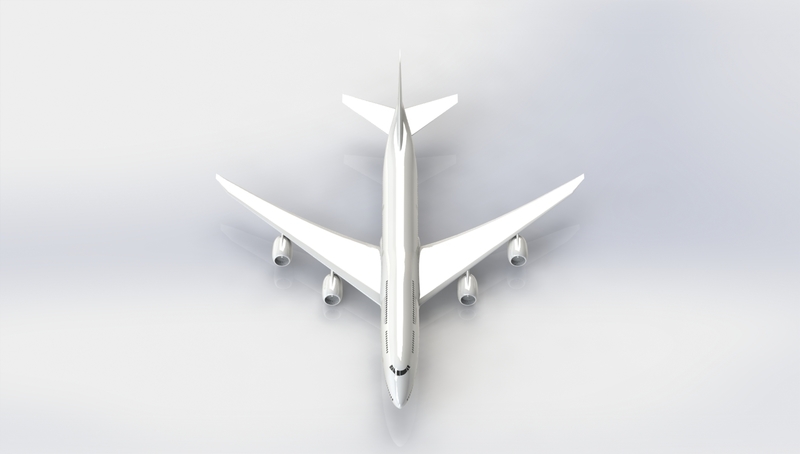 boeing 747 8I - Pinshape