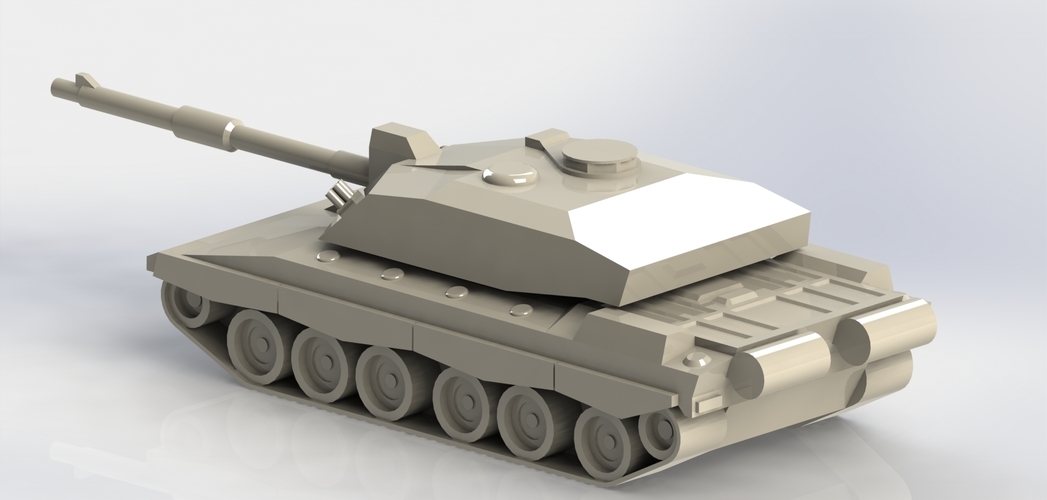 Challenger 2 Main Battle Tank 3D Print 266690
