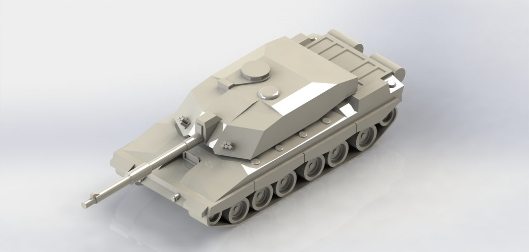 Challenger 2 Main Battle Tank 3D Print 266691