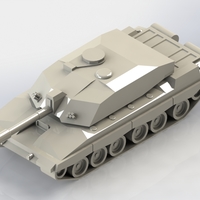 Small Challenger 2 Main Battle Tank 3D Printing 266691