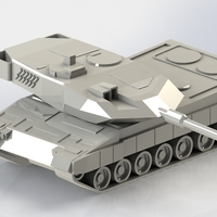 Small Leopard 2 Main Battle Tank 3D Printing 266703
