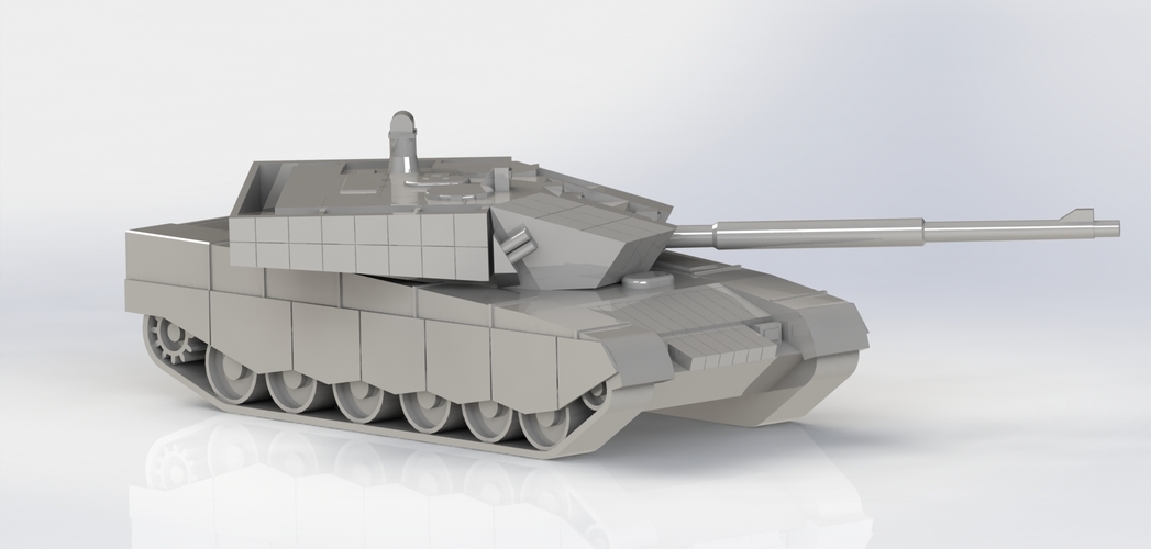 Chinese ZTZ-99A Main Battle Tank 3D Print 266713