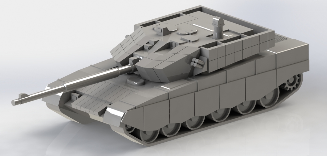 Chinese ZTZ-99A Main Battle Tank 3D Print 266714