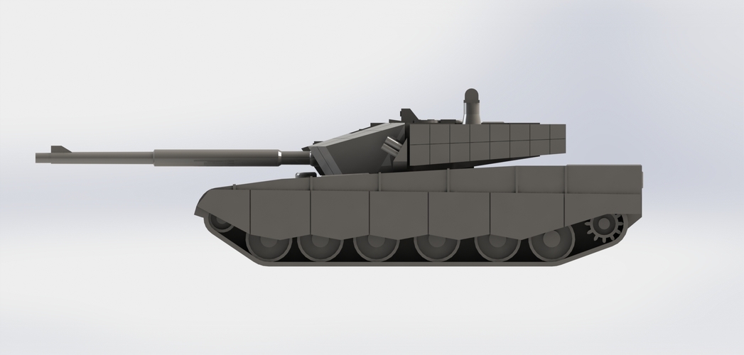 Chinese ZTZ-99A Main Battle Tank 3D Print 266715