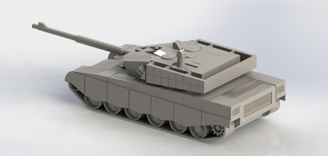 Chinese ZTZ-99A Main Battle Tank 3D Print 266716