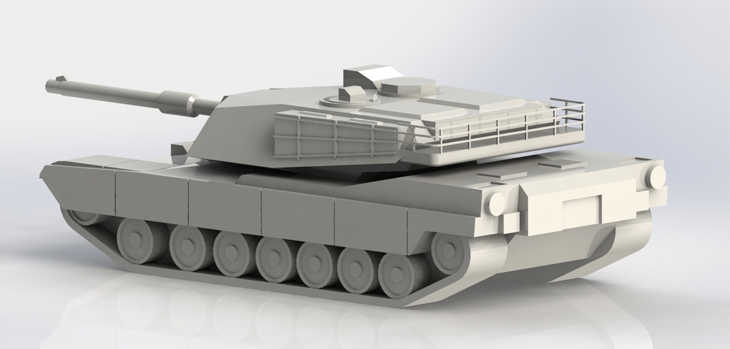 M1A1 ablums Main Battle Tank 3D Print 266723