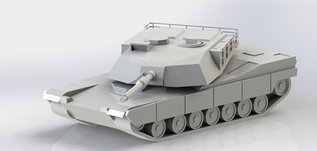M1A1 ablums Main Battle Tank 3D Print 266724