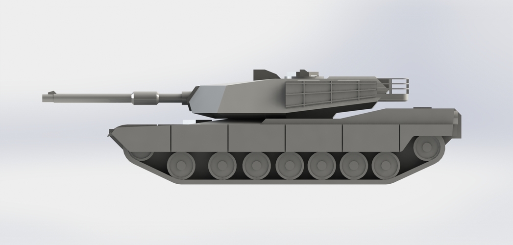 M1A1 ablums Main Battle Tank 3D Print 266725