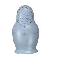 nesting doll Gift Jewelry game Box 3D print model  - Thumbnail 4