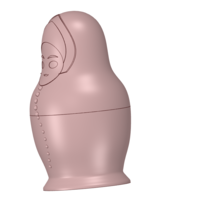 nesting doll Gift Jewelry game Box 3D print model  - Thumbnail 12