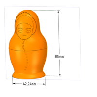 nesting doll Gift Jewelry game Box 3D print model  - Thumbnail 16