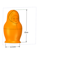 nesting doll Gift Jewelry game Box 3D print model  - Thumbnail 17