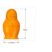 nesting doll Gift Jewelry game Box 3D print model  - Thumbnail 18