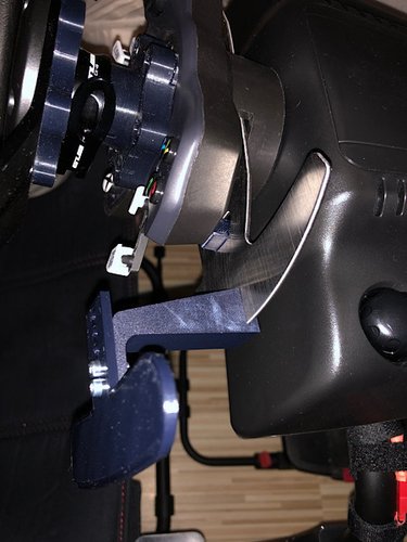 3D Printed Logitech G920/G29 shifter paddle extender by tomaz