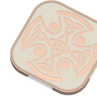 tray board for cutting stand with celtic pattern 3d - Thumbnail 4