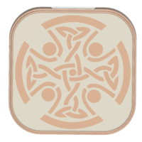 tray board for cutting stand with celtic pattern 3d - Thumbnail 5