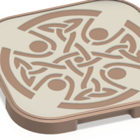 tray board for cutting stand with celtic pattern 3d - Thumbnail 8