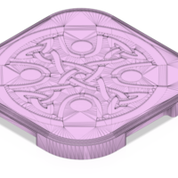 tray board for cutting stand with celtic pattern 3d - Thumbnail 10
