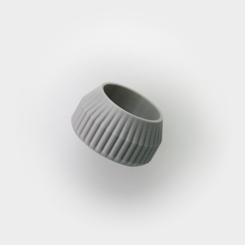 Striped Tea Candle Holder 3D Print 26706