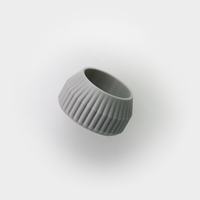 Small Striped Tea Candle Holder 3D Printing 26706