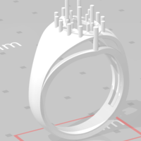 Small Ring with stones 3D Printing 267077